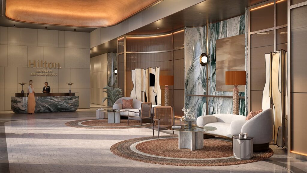 Emirates Developments - Hilton Residences Al Raha - APR 26 - Interior - Building Entrance
